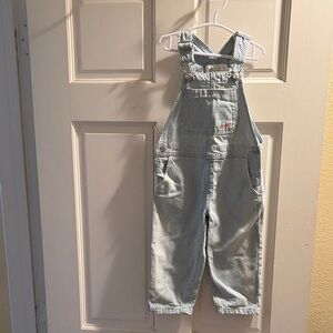 Zara Blue Striped Overalls